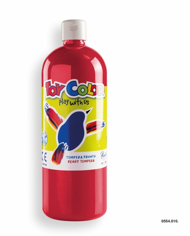 Tempera 1l tamno crvena Toy Color