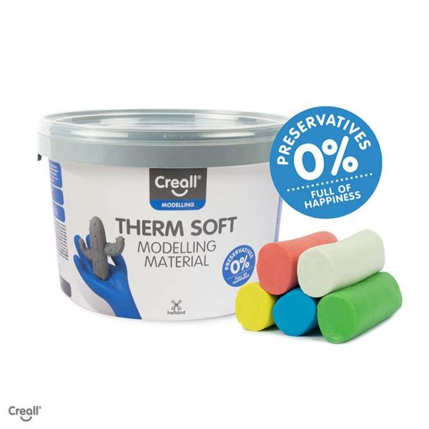 Plastelin termo 2 kg 5 boja Creall