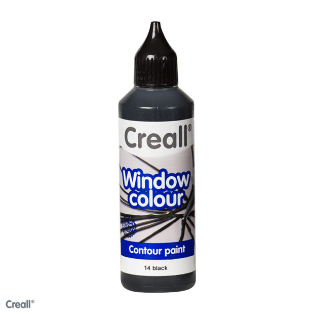 Kontura za staklo 80 ml crna Creall