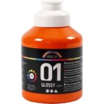 Boja akrilna glossy 500 ml narančasta