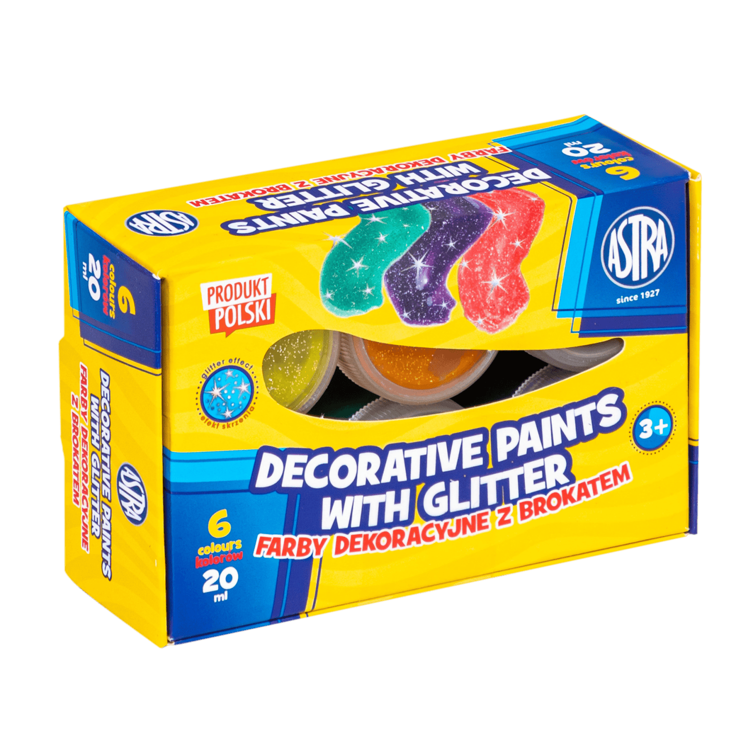 Boja dekorativna glitter 1/6 20 ml Astra
