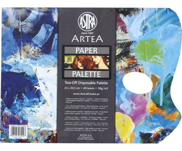 Paleta jednokratna papirnata četvrtasta 40 listova