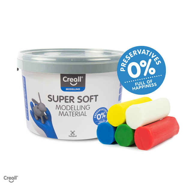 Plastelin Soft Super 1750g Creall 5 boja