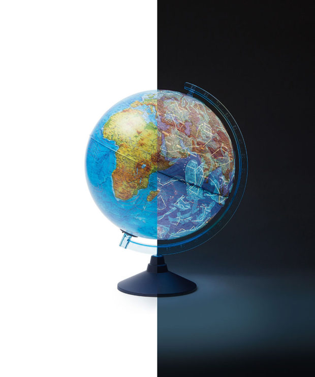 Globus 25cm Alaysky's LED svijetlo,  mapa sa zvijezdama