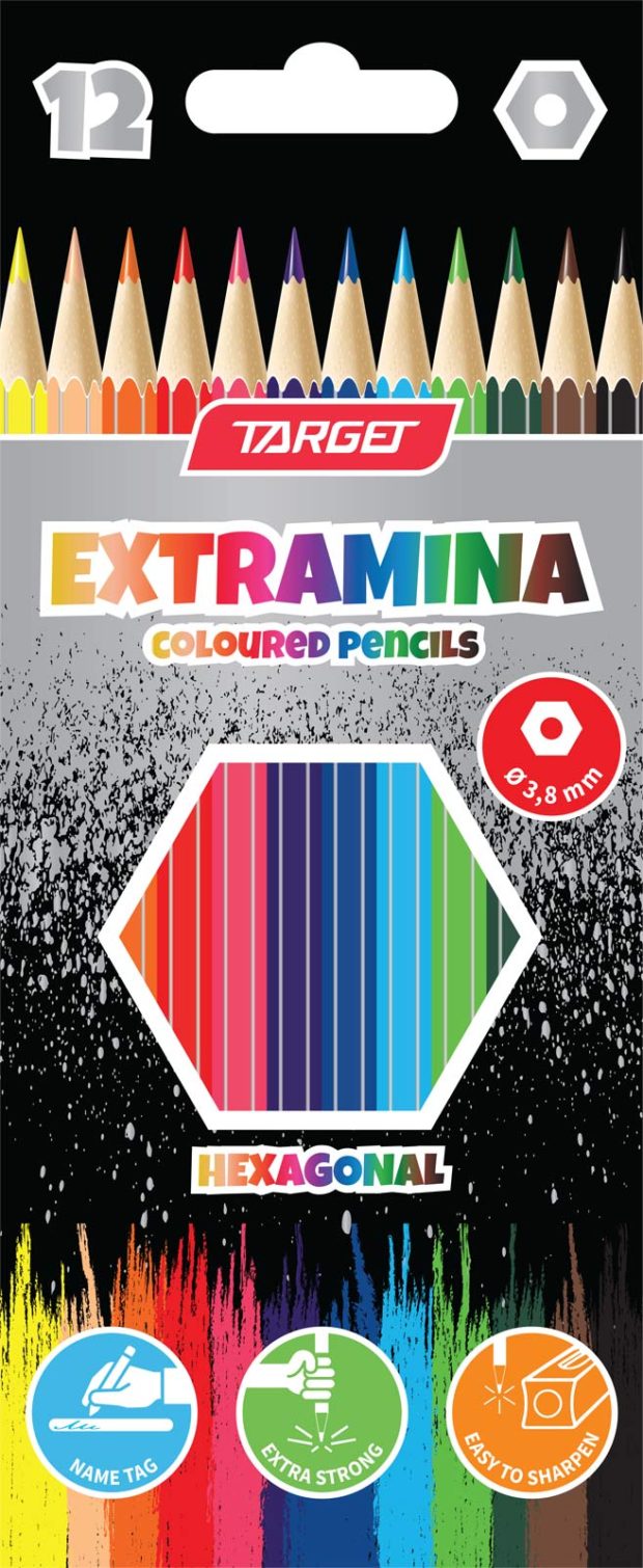 BOJICE DRVENE 1/12 TARGET  extramina 3,8mm