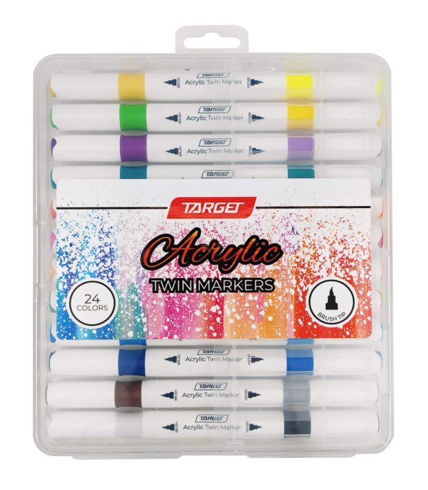 MARKER AKRILNI 1/12 TARGET ART dvostrani vrh kao kist