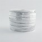 TRAKA PLATNENA 6mm/50m SREBRNA SHINE