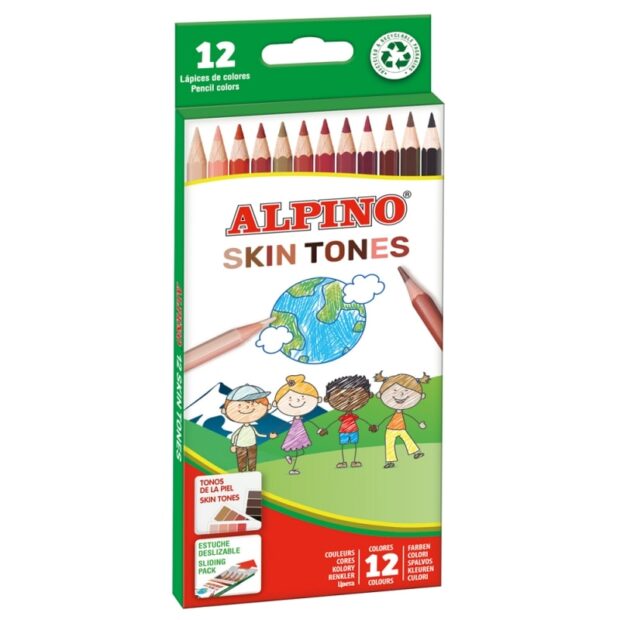 BOJICE DRVENE 1/12 ALPINO tonovi boje kože