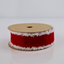 TRAKA PLATNENA BOŽIĆNA CRVENA Santa 40mm/10m