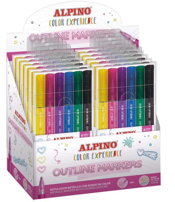 MARKER ALPINO 1/6 METALLIC sa raznobojnim rubom